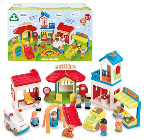 Early Learning Centre Happyland Village Collection For Children From 18 Months To 5 Years Toddler Toys Play Figures Happy Land Toy Sets People Kids Gift