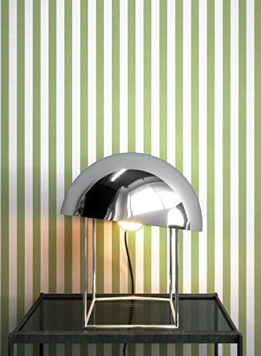 Newroom Vliestapete Grün Streifen Tapete Landhaus Wohnzimmer | Vertikales Linienmuster in Grün, ansatzfrei verlegbar, klassische Optik, Wandtapete für Wohnzimmer, Schlafzimmer und Büro
