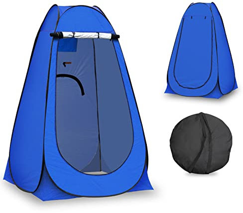 CLIPOP Tenda Doccia Campeggio, Tenda Spogliatoio da Campeggio,Anti-UV WC Portatile per Spiaggia Bagno Spogliatoio
