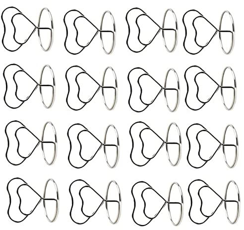 30 Stücke Herz Fotohalter Platzkartenhalter, Herz Kartenhalter, Memo Clip, Tischkartenhalter Fotohalter, zum Platzieren von Karten in Partys, Hochzeiten, Büros und Restaurants
