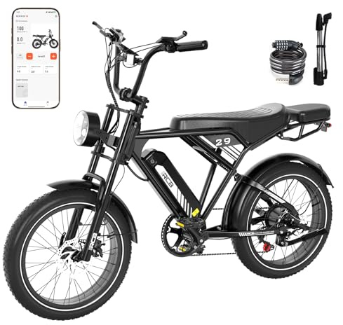 RCB Bicicleta Eléctrica para Adultos, 20 E Bike,Capacidad de Batería 48V/15AH, Autonomía 40-90KM, 250W Motor, Apta para Ciudad y Montaña