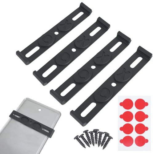 License Plate Frame, Car Weatherproof Frameless Number Plate Frame - Car Sign Frame for Front and Rear Car Trailer, Car Accessories