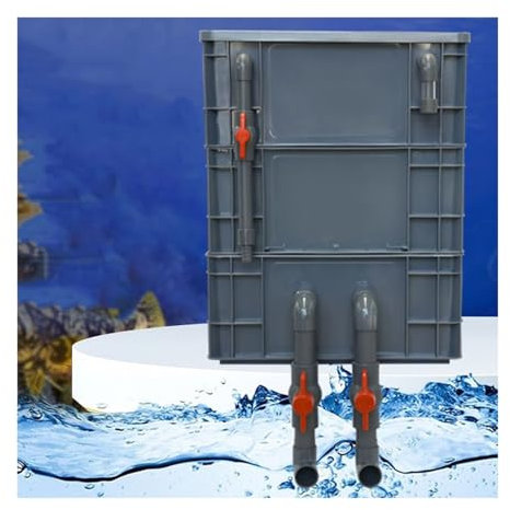 Filtri Per Acquari, Scatola Filtro Esterna Per Ciclo Acqua A 2/3 Livelli, Filtro Acquario Scatola Fatturato, Scatola Raccogligocce Con Filtro Grande Per Stagni Per Acquari(15.75x11.81x20.08in)