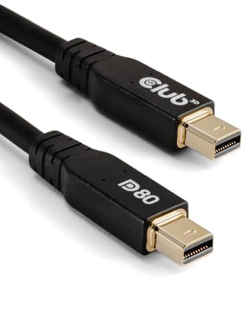 Club3D CAC-1165 MiniDP™ to MiniDP™ DP80 Bidirectional Vesa Certified Cable 1m