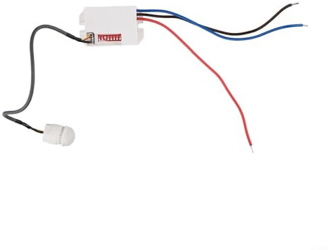 Lichtschalter mit Bewegungsmelder für den Innenbereich, mit Tag-/Nacht-Anpassung und flexiblen Installationsmöglichkeiten