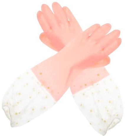 KOMBIUDA Putzhandschuhe Aus Gummi Rutschfeste Haushaltshandschuhe Zum Geschirrspülen Langlebige Küchenhandschuhe Wiederverwendbar Für Reinigungsaufgaben