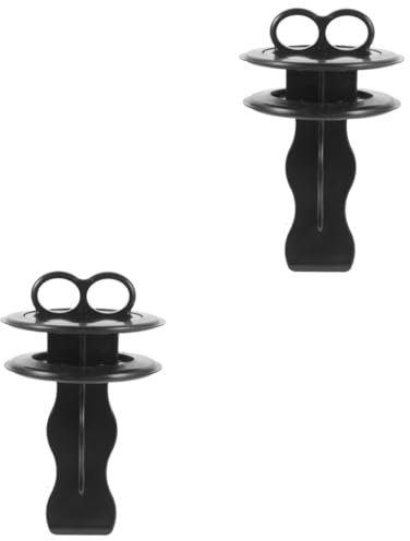 UKCOCO 2pièces Bouchon De Vidange Plastique pour Éviers De Cuisine Stoppeur De Déchets Alimentaires avec Garde Anti-éclaboussures Accessoire Pratique pour Élimination Déchets Design