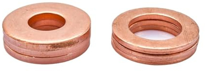 LDHNFBYV 5-40 Pezzi di Tappi for Olio in Rame Puro Massiccio con rondella O-Ring(M8x14x1,30pcs)