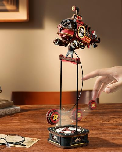 ROKR 3D Puzzle Holz bausatz Schwerkraft Swing Serie hölzerne Modell Kits für Erwachsene mit Balanciermechanismus Kreatives Spielzeug und Dekoration Geschenkidee – MCD04 Tiefsee-Entdecker