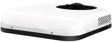 SXHEYUY Condizionatore Camper 12/24V Aggiungere Refrigerante, RV Condizionatore d'Aria Condizionatore d'Aria del Tetto del Camper del Camion Elettrico per RV Caravan Truck Trattore,Bianca,12v