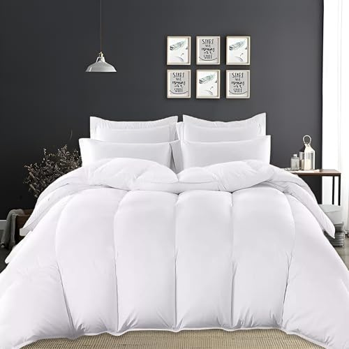 MH Home Double Duvet 10.5 Tog - All Year Round Microfiber Soft Breathable - Made in the UK, Ideal for Summer & Winter, Machine Washable Bedding