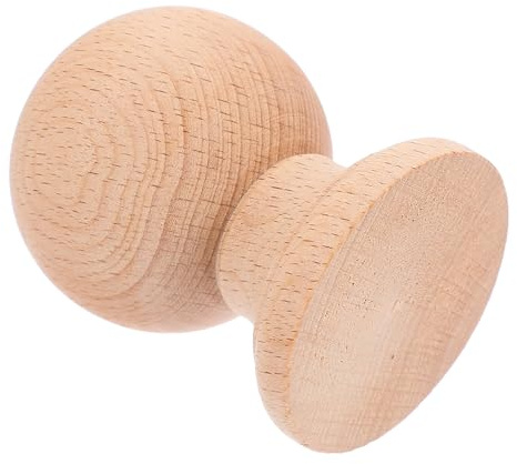 Vaguelly Remate de Madera Maciza en Forma de Bola para Muebles y Escaleras, Estilo Romano Clásico, Fácil Instalación, Adecuado para Decoración de Villas y Renovaciones