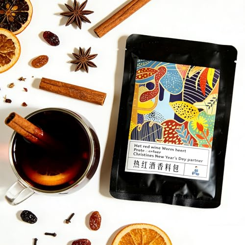 Sobre de Especias Gourmet Invierno (75 G): Canela, Clavo y CáScara Naranja para Vino Caliente Celebraciones Festivas(75g)