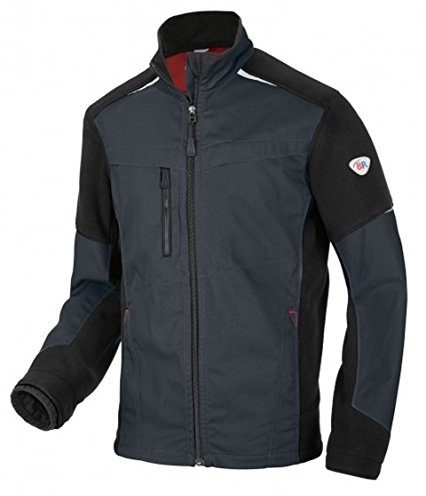 BP 1992-570-56 Hybrid-Arbeitsjacke - Gefütterter Stehkragen - Ergonomische Ärmel - Reines Polyester - Normale Passform - Größe: 44/46n - Farbe: anthrazit