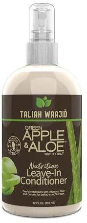 Taliah Waajid Après-shampoing sans rinçage à la pomme verte et à l'aloe vera avec nutrition à la noix de coco 355 ml