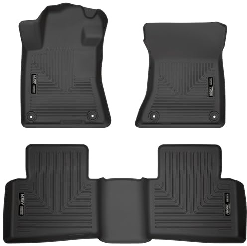 Husky Liners Weatherbeater Floor Mats | Fits 2019-2025 Nissan Altima | Front & 2nd Row, 3-pc Black - 99381