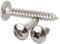 Xiedeai Tornillos Autorroscante Clavos M3 M4 M5 M6 - Tornillo de Cruz Cola Puntiaguda Redonda Cabeza de Hongo Acero Inoxidable Tornillos para Madera