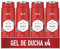 Old Spice Original Gel De Baño Y Champú Para Hombres, 3 En 1 , Frescor Duradero, Pack 4x400 ml