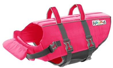 Outward Hound Granby Splash - Chaleco Salvavidas para Perro, Color Rosa, Talla L