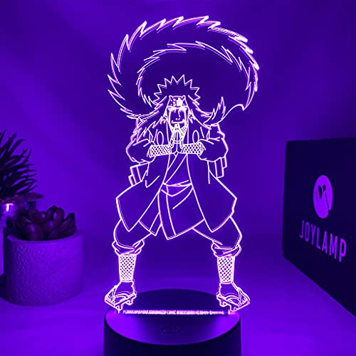 JoyLamp - Lampada da comodino Jiraya Hermit - Luce notturna decorativa con led a 16 colori - Decorazione Manga