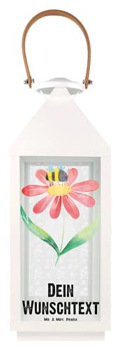 Mr. & Mrs. Panda Personalisierte Deko Laterne Hummel Blume L - Geschenke, Lichterkettenlaterne Mit Namen, Biene, Hängeleuchte, Hummeln, Metall, Natur, Wespe, Leuchten, Lustige Sprüche, Windlicht