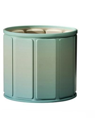 haiyusm Faltbare Badewanne Erwachsene Tragbare Badewanne für Dusche Mobile Badewanne Eistonne Ice Bath für Das Heim Spa Sauna Eisbad Kleine Räume Warmwasserbad (70cm,Greener)