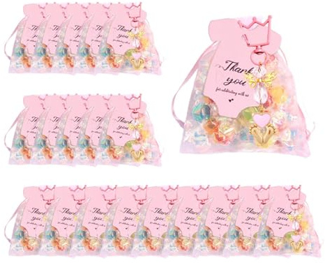 Sghtil Regalos de fiesta prenatal, regalos de fiesta de bebé para niña – Favores de bautizo de regreso de invitados | Llavero de ángel de bautismo creativo para invitados, niñas, niños pequeños