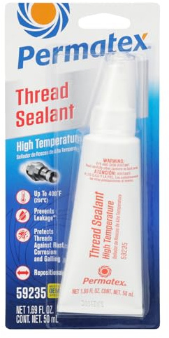 Permatex 59235 High Temperature Thread Sealant, 50 ml Tube