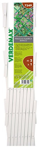 Verdemax 7547 - Enrejado Extensible de PVC (1 x 1 m), Color Blanco