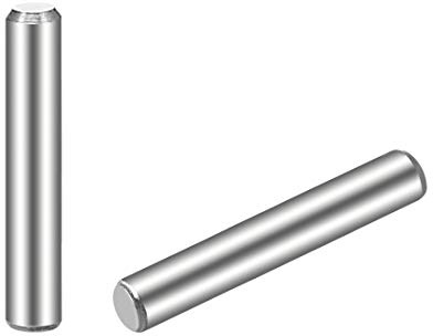 sourcing map 50 Stück Zylinderstifte 304 Edelstahl Holz Etagenbett Dübelstifte Regalheringe Stützregale 3 x 18mm (ca. 1/8)