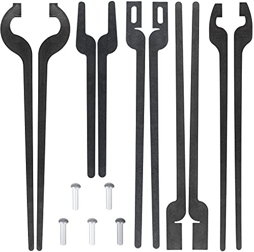 Sunluway Fünf Arten von Zangen-Set mit Nieten, schnelle flache Backen, Schlitzbacken, V-Bit, Schnörkelzange, Bolzenzange, kann beheizt werden, Schmiedeingenieur