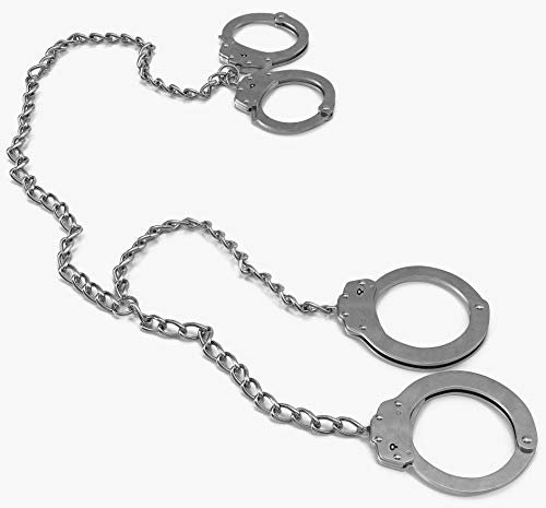 KS-11 echte Handschelle mit Fußfesseln aus Metal mit 4 Schlüsseln - Behördenqualität - SM Spielzeug zum fesseln - Security Zubehör TOP Preis