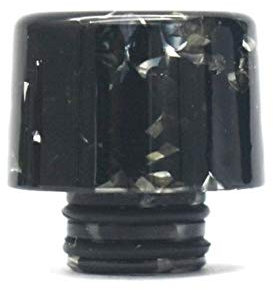Without brand Forma Colorido Mushroom Resina 510 Drip Tip 510 en Forma for el Hilo atomizador vaporizador Tanque RBA RTA RDTA (Color : Negro)