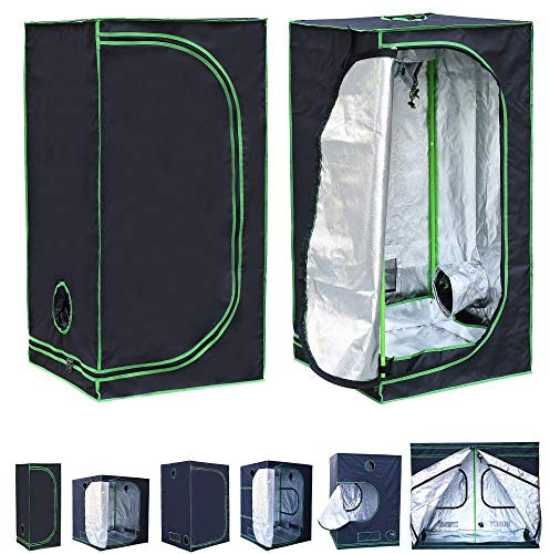 Rapid Teck® Grow Zelt (60 x 60 x 180 cm) Home Grow Tent | Indoor Growzelt | schwarz grün | Growroom Growschrank Darkroom Pflanzenzelt Gewächshaus Zuchtzelt Growzelt