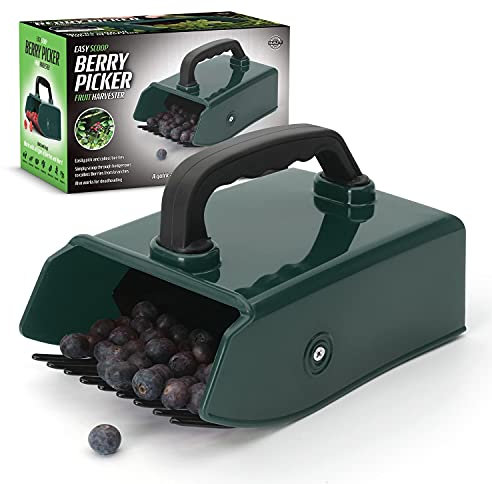 CKB LTD Berry Picker Handheld Easy Scoop Comb Tool for Fruit Foraging - Green