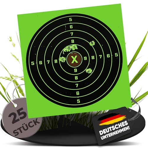 Fritz-Cell Splitterziele 14x14cm Sticker Zielscheibe Typ 2076-14 – 25 Stück