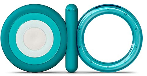 Suavinex, Anneau de Dentition en Silicone, pour Bébés +4 Mois. Anneau de Dentition Réfrigérant. Souple et Léger. Papillon, Bleu 401438