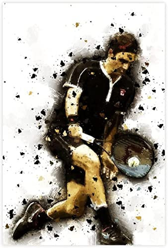 Puzzle für 200 Teile Tennisstar Roger Federer Sportlegende (2) Holz Puzzlespiel Erwachsenen und Kinder puzzle Poster 200 Piece 13.7x9.8inch(35x25cm) Kein Rahmen