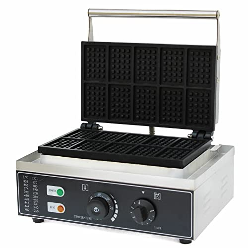 1500 W Kommerzielle Elektrische Waffeleisen Machine Anthaftpfannen Waffle Maker 50~300℃ Antihaftpfanne Waffelautomat Kommerzielle Muffin-make