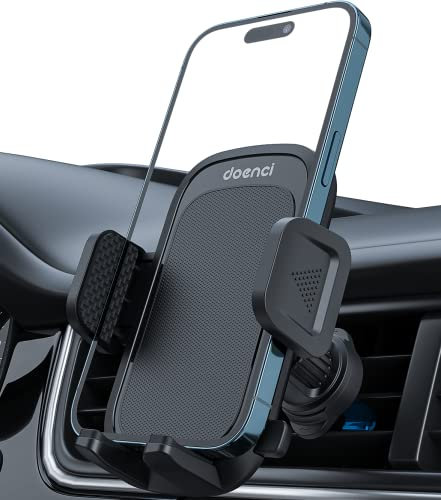 doenci Porta Cellulare Auto, Supporto Telefono con Gancio a Clip Aggiornato, Portacellulare Auto Universale per Smartphone da 4-7, 360 Gradi di Rotazione per iPhone/Xiaomi/Samsung/Huawei