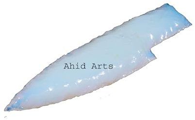 Ahid Arts Couteau en opalite en cristal nappé à la main, opalite Athame, couteau de chasse fabriqué à la main, cadeau pour elle, taille 15,2 cm