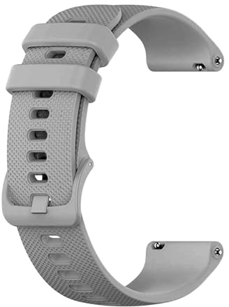 OcioDual Bracelet Montre 20mm Gris, Bracelets de Montres pour Homme à Dégagement Rapide, Bracelet Montre Connectée Femme en Silicone, Bracelets de Montres pour Femme, Unisexe