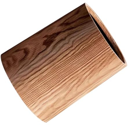 TINEASUR Basura Multifuncional Madera Redondo de de 12l Cubo de Imitación Diseño Ligero y para Hoteles y Salas de Estar