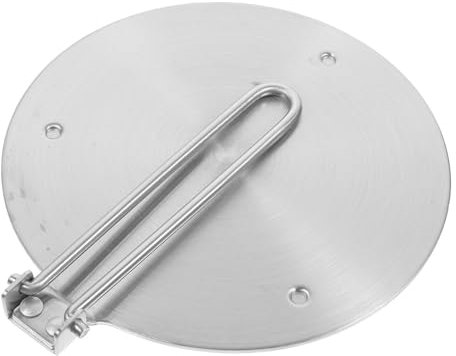TOPBATHY Wärmeverteiler-leitungsplatte Für Induktionsherde Wärmekollektorplatte Aus Metall Abnehmbarer Griff Für Sicheres Kochen