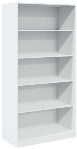 vidaXL Garderob vit 100x50x200 cm konstruerat trä
