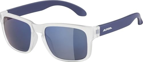 ALPINA Unisex barn MITZO Solglasögon, blå/transparent matt, en storlek, Blå-transparent matt, Einheitsgröße