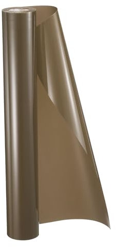 sourcing map HTV Heat Transfer Vinyl 11.8 x 15ft Roll PU Coffee Iron on Vinyl for All Cutter Machine, Easy to Cut & Weed