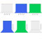 Bildschirmhintergrund, Chroma-Tastenbildschirm, Fotostudio-Set für Chroma-Taste, Video, Streaming, 4 x Hintergrund-Clip im Lieferumfang enthalten (blau - 3 x 2)