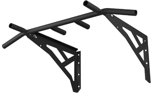 QLS Klimmzugstange mit Multigriff 110 cm Professionell Tragkraft 200 Kg Wandmontage