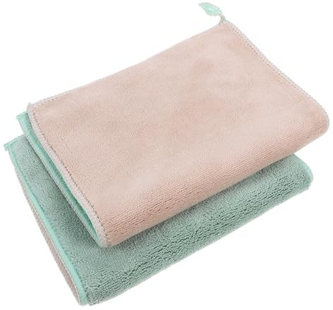 Ipetboom Panni Microfibra Strato Assorbenti e Pulizia Doppio Cucina in Resistenti Set 2 Pezzi Multiuso per per Superfici e Utensili Domestici